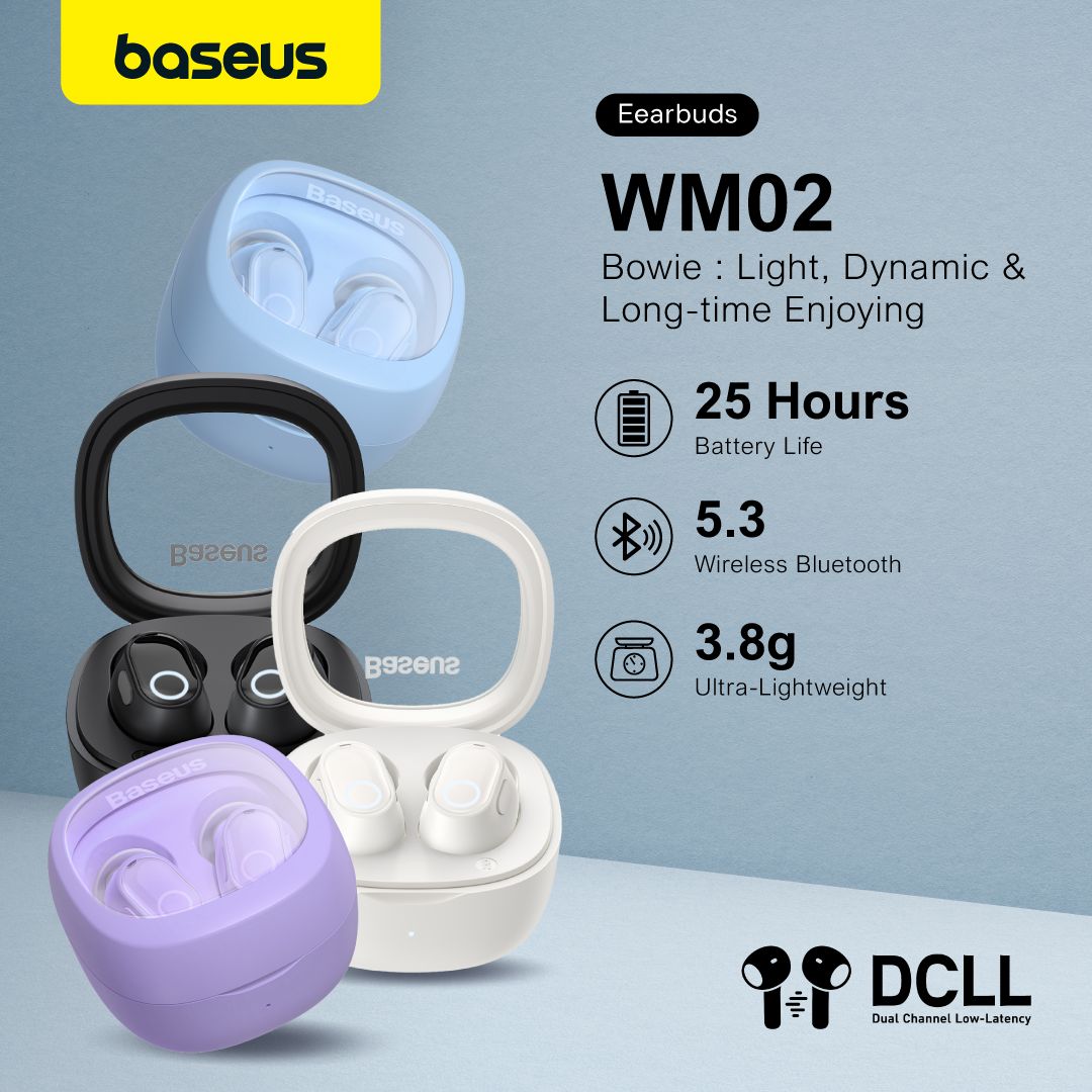 Baseus Bowie WM02 আল্ট্রা-মিনি ওয়্যারলেস ইয়ারবাডস alternate view