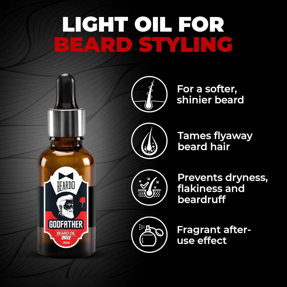 Beardo গডফাদার লাইট বিয়ার্ড অ্যান্ড মোস্তাশ অয়েল (৩০ মি.লি.) alternate view