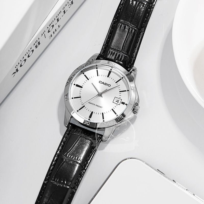 Casio এমটিপি-ভি০০৪এল লেদার স্ট্র্যাপ জেন্টস অ্যানালগ ওয়াচ thumbnail 3