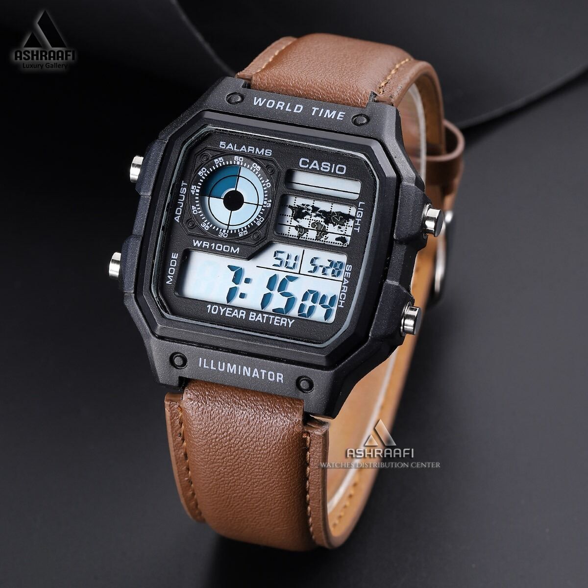 Casio এই-১২০০ডব্লিউএইচ ওয়ার্ল্ড টাইম ডিজিটাল স্পোর্টস ওয়াচ thumbnail 4