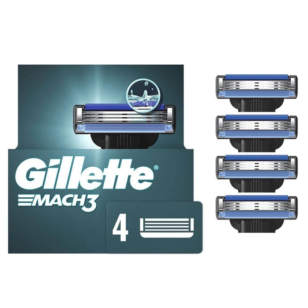 Gillette Mach3 পুরুষদের রেজর রিপ্লেসমেন্ট ব্লেডস (৪টি কার্টিজ প্যাক) alternate view
