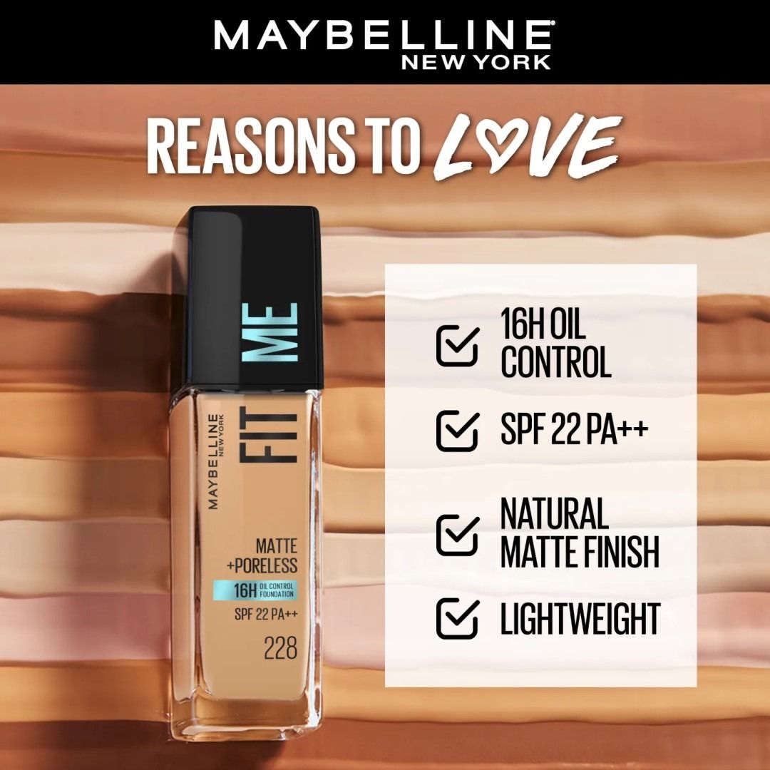 Maybelline Fit Me Matte + Poreless লিকুইড ফাউন্ডেশন thumbnail 3