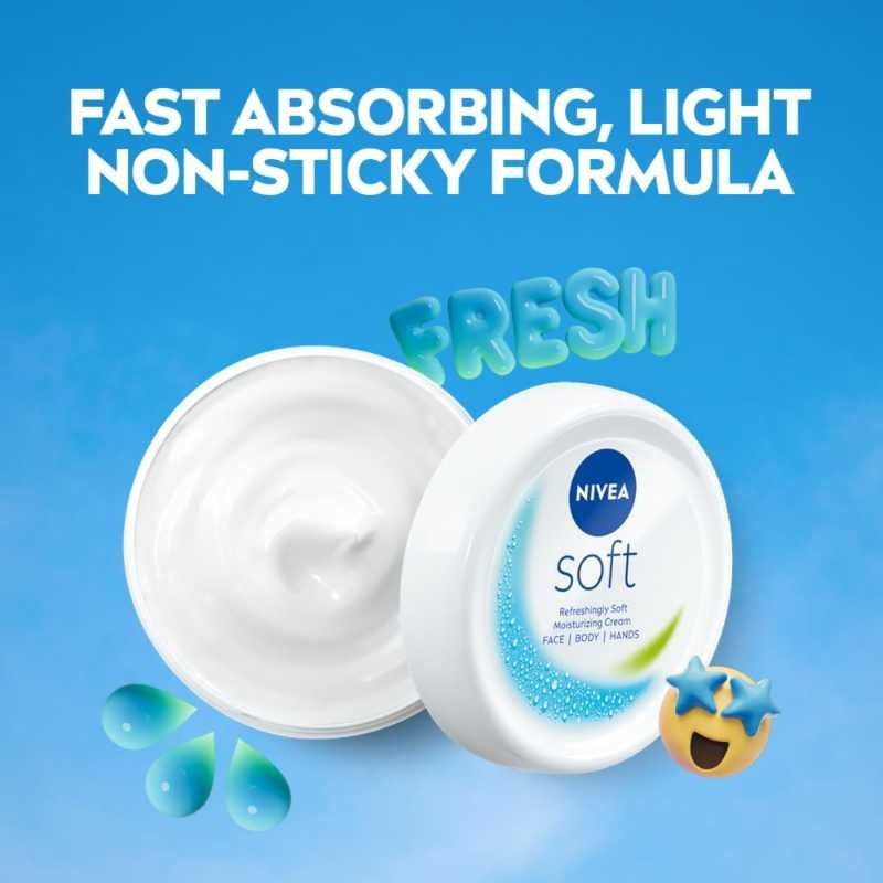 NIVEA Soft লাইট ময়েশ্চারাইজিং ক্রিম thumbnail 3